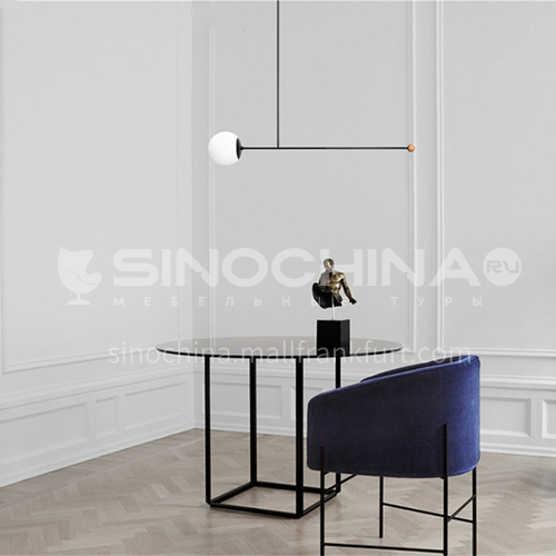 Denmark concept design creativity Nordic minimalist modern led living room chandelier/dining pole minimalist adjustable chandelier-YDH-9264
